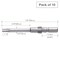 Vessel Precision Bit Wing-Shank 4mm, T10x, PK10 D73T1032040 - alternate 3