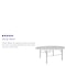 Flash Furniture Round Wh 72Rnd Plastic Bi-Fold Table, 71" W, 71" L, 29" H, Plastic Top, White DAD-183RZ-GG - alternate 6