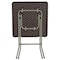 Flash Furniture Square Rattan Folding Table, Square, Brown, 23.5", Plastic Top, Brown DAD-FT60-GG - alternate 8