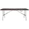 Flash Furniture Rectangle Rattan Folding Table, Plastic, Brn, 29x71", Plastic Top, Brown DAD-FT-180Z-GG - alternate 5