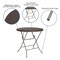 Flash Furniture Round Folding Table, Plastic Top, Brown DAD-FT-80R-GG - alternate 4