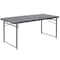 Flash Furniture Rectangle Folding Table, Plastic Top, Grey DAD-LF-122Z-DG-GG - alternate 3
