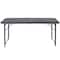 Flash Furniture Rectangle Folding Table, Plastic Top, Grey DAD-LF-122Z-DG-GG - alternate 7