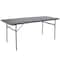 Flash Furniture Rectangle Folding Table, Plastic Top, Grey DAD-LF-183Z-DG-GG - alternate 6