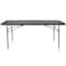 Flash Furniture Rectangle Folding Table, Plastic Top, Grey DAD-LF-183Z-DG-GG - alternate 7