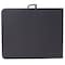 Flash Furniture Rectangle Folding Table, Plastic Top, Grey DAD-LF-183Z-DG-GG - alternate 2
