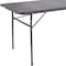 Flash Furniture Rectangle Folding Table, Plastic Top, Grey DAD-LF-183Z-DG-GG - alternate 9