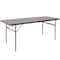 Flash Furniture Rectangle Folding Table, Plastic Top, Brown DAD-LF-183Z-GG - alternate 15