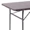 Flash Furniture Rectangle Folding Table, Plastic Top, Brown DAD-LF-183Z-GG - alternate 4