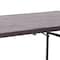 Flash Furniture Rectangle Folding Table, Plastic Top, Brown DAD-LF-183Z-GG - alternate 2