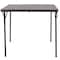 Flash Furniture Square Folding Table, Plastic Top, Brown DAD-LF-86-GG - alternate 8