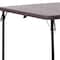 Flash Furniture Square Folding Table, Plastic Top, Brown DAD-LF-86-GG - alternate 10