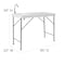 Flash Furniture Rectangle Folding Table w/Sink, 23"x45", Plastc, Wht, Plastic Top, White DAD-PYZ-116-GG - alternate 3