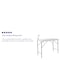 Flash Furniture Rectangle Folding Table w/Sink, 23"x45", Plastc, Wht, Plastic Top, White DAD-PYZ-116-GG - alternate 5