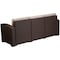 Flash Furniture Chocolate Rattan Sofa w/All-Weather Beige Cushions DAD-SF1-3-GG - alternate 5