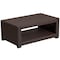 Flash Furniture Seneca Chocolate Brown Faux Rattan Coffee Table DAD-SF1-R-GG - alternate 4