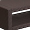 Flash Furniture Seneca Chocolate Brown Faux Rattan Coffee Table DAD-SF1-R-GG - alternate 7