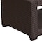 Flash Furniture Seneca Chocolate Brown Faux Rattan Coffee Table DAD-SF1-R-GG - alternate 5