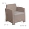 Flash Furniture Lt Gray Rattan Chair w/All-Weather Lt Gray Cushion DAD-SF2-1-GG - alternate 5