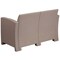 Flash Furniture Lt Gray Rattan Loveseat w/ All-Weather Cushions DAD-SF2-2-GG - alternate 2