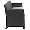 Flash Furniture Dark Gray Rattan Sofa with All-Weather Cushions DAD-SF2-3-DKGY-GG - alternate 6