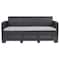 Flash Furniture Dark Gray Rattan Sofa with All-Weather Cushions DAD-SF2-3-DKGY-GG - alternate 10