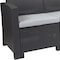 Flash Furniture Dark Gray Rattan Sofa with All-Weather Cushions DAD-SF2-3-DKGY-GG - alternate 9