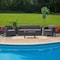 Flash Furniture Seneca Dark Gray Faux Rattan Coffee Table DAD-SF2-T-DKGY-GG - alternate 1