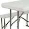 Flash Furniture Rectangle White Plastic Fold Table/Bench, 25.5" W, 41" L, 28.5" H, Plastic Top, White DAD-YCZ-103-GG - alternate 9