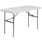 Flash Furniture Rectangle Wh 24X48 Plastic Fold Table, 24" W, 48.25" L, 29" H, Plastic Top, White DAD-YCZ-122-2-GG - alternate 2