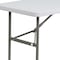 Flash Furniture Rectangle Wh 24X48 Plastic Fold Table, 24" W, 48.25" L, 29" H, Plastic Top, White DAD-YCZ-122-2-GG - alternate 7