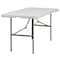 Flash Furniture Rectangle Wh 30X60 Plastic Bi-Fold Table, 30" W, 60" L, 29" H, Plastic Top, White DAD-YCZ-152Z-GG - alternate 5