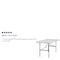 Flash Furniture Rectangle Wh 30X60 Plastic Bi-Fold Table, 30" W, 60" L, 29" H, Plastic Top, White DAD-YCZ-152Z-GG - alternate 2