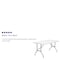 Flash Furniture Rectangle Wh 30X60 Plastic Fold Table, 30" W, 60" L, 29" H, Plastic Top, White DAD-YCZ-152-GG - alternate 5