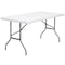 Flash Furniture Rectangle Wh 30X60 Plastic Fold Table, 30" W, 60" L, 29" H, Plastic Top, White DAD-YCZ-152-GG - alternate 2