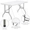 Flash Furniture Rectangle Wh 30X60 Plastic Fold Table, 30" W, 60" L, 29" H, Plastic Top, White DAD-YCZ-152-GG - alternate 3