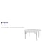Flash Furniture Round Wh 60Rnd Plastic Fold Table, 60" W, 60" L, 29" H, Plastic Top, White DAD-YCZ-154-GW-GG - alternate 2