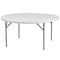Flash Furniture Round Wh 60Rnd Plastic Fold Table, 60" W, 60" L, 29" H, Plastic Top, White DAD-YCZ-154-GW-GG - alternate 4