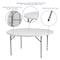 Flash Furniture Round Wh 60Rnd Plastic Fold Table, 60" W, 60" L, 29" H, Plastic Top, White DAD-YCZ-154-GW-GG - alternate 5