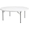 Flash Furniture Round Wh 72Rnd Plastic Fold Table, 71" W, 71" L, 29" H, Plastic Top, White DAD-YCZ-180R-GW-GG - alternate 4