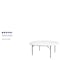 Flash Furniture Round Wh 72Rnd Plastic Fold Table, 71" W, 71" L, 29" H, Plastic Top, White DAD-YCZ-180R-GW-GG - alternate 2