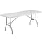 Flash Furniture Rectangle Wh 30X72 Plastic Fold Table, 30" W, 72" L, 29" H, Plastic Top, White DAD-YCZ-183B-GW-GG - alternate 2