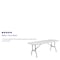 Flash Furniture Rectangle Wh 30X72 Plastic Fold Table, 30" W, 72" L, 29" H, Plastic Top, White DAD-YCZ-183B-GW-GG - alternate 3