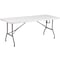 Flash Furniture Rectangle Wh 30X72 Plastic Bi-Fold Table, 30" W, 72" L, 29" H, Plastic Top, White DAD-YCZ-183Z-GG - alternate 3