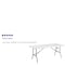 Flash Furniture Rectangle Wh 30X72 Plastic Bi-Fold Table, 30" W, 72" L, 29" H, Plastic Top, White DAD-YCZ-183Z-GG - alternate 4