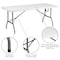 Flash Furniture Rectangle Wh 30X72 Plastic Bi-Fold Table, 30" W, 72" L, 29" H, Plastic Top, White DAD-YCZ-183Z-GG - alternate 6