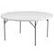 Flash Furniture Round Wh 60Rnd Plastic Fold Table, 60.75" W, 60.75" L, 29.25" H, Plastic Top, White DAD-YCZ-1-GW-GG - alternate 5