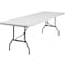 Flash Furniture Rectangle Wh 30X96 Plastic Fold Table, 30" W, 96" L, 29" H, Granite White DAD-YCZ-244-GW-GG - alternate 4