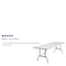 Flash Furniture Rectangle Wh 30X96 Plastic Fold Table, 30" W, 96" L, 29" H, Granite White DAD-YCZ-244-GW-GG - alternate 2