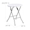 Flash Furniture Round Wh 24Rnd Plastic Fold Table, 24" W, 24" L, 29.375" H, Granite White DAD-YCZ-80R-1-SM-GW-GG - alternate 3